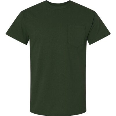 Pocket in Forest Green — front view