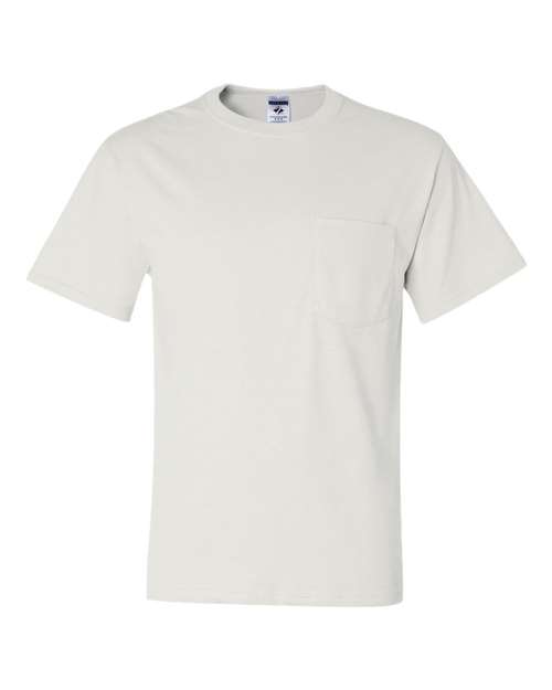JERZEES 29MPR Unisex Dri-Power 50/50 Pocket T-Shirt in White