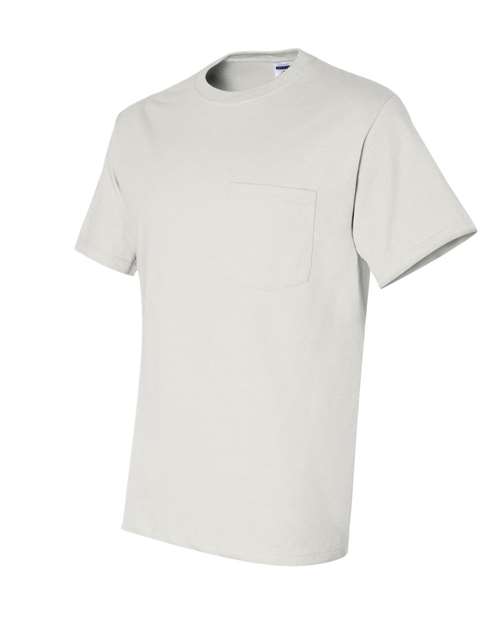 JERZEES 29MPR Unisex Dri-Power 50/50 Pocket T-Shirt in White