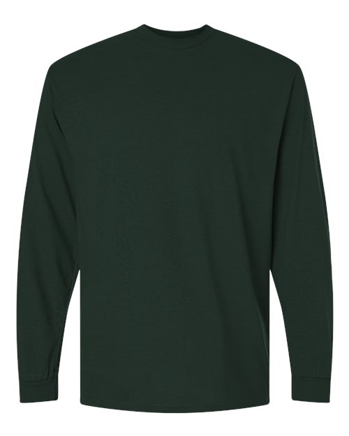 Gildan 8400 Unisex DryBlend 50/50 Long Sleeve T-Shirt in Forest Green