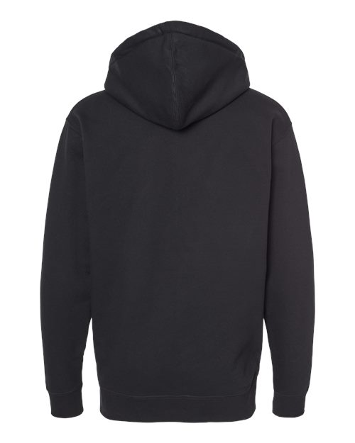 Independent Trading Co. IND4000Z Unisex Heavyweight Full-Zip Hooded Sweatshirt in Black