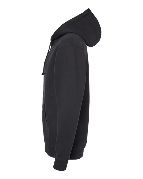 Independent Trading Co. IND4000Z Unisex Heavyweight Full-Zip Hooded Sweatshirt in Black