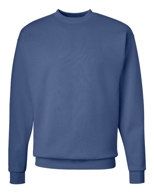 Hanes P160 Unisex EcoSmart Crewneck Sweatshirt in Denim Blue
