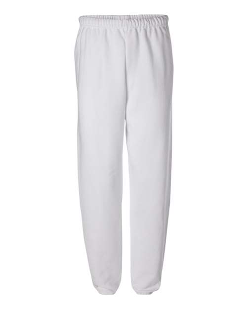 JERZEES 973MR Unisex NuBlend Sweatpants in White