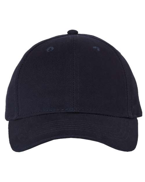 Valucap 9910 Heavy Brushed Twill Structured Cap in Navy