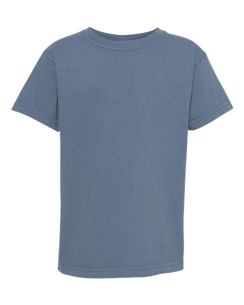 Comfort Colors 9018 Youth Garment-Dyed Heavyweight T-Shirt in Blue Jean