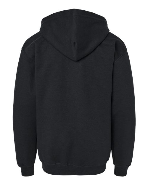 Gildan 18600B Youth Heavy Blend Full-Zip Hooded Sweatshirt in Black