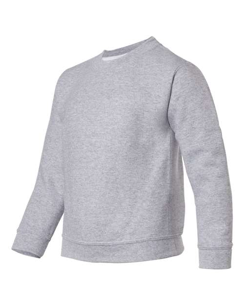 Gildan 18000B Youth Heavy Blend Crewneck Sweatshirt in Sport Grey