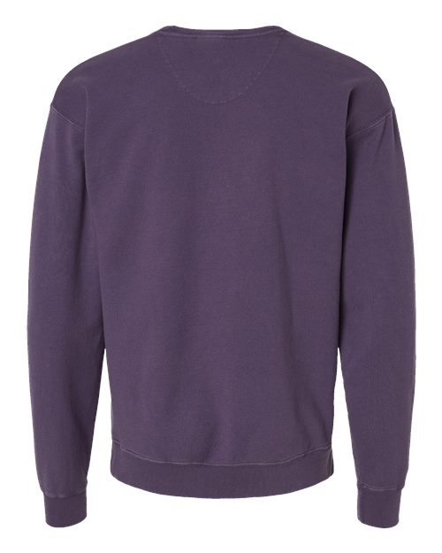 ComfortWash by Hanes GDH400 Unisex Garment-Dyed Crewneck Sweatshirt in Grape Soda