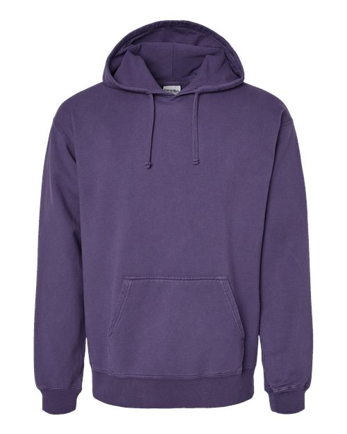 ComfortWash by Hanes GDH450 Unisex Garment-Dyed Hooded Sweatshirt in Grape Soda