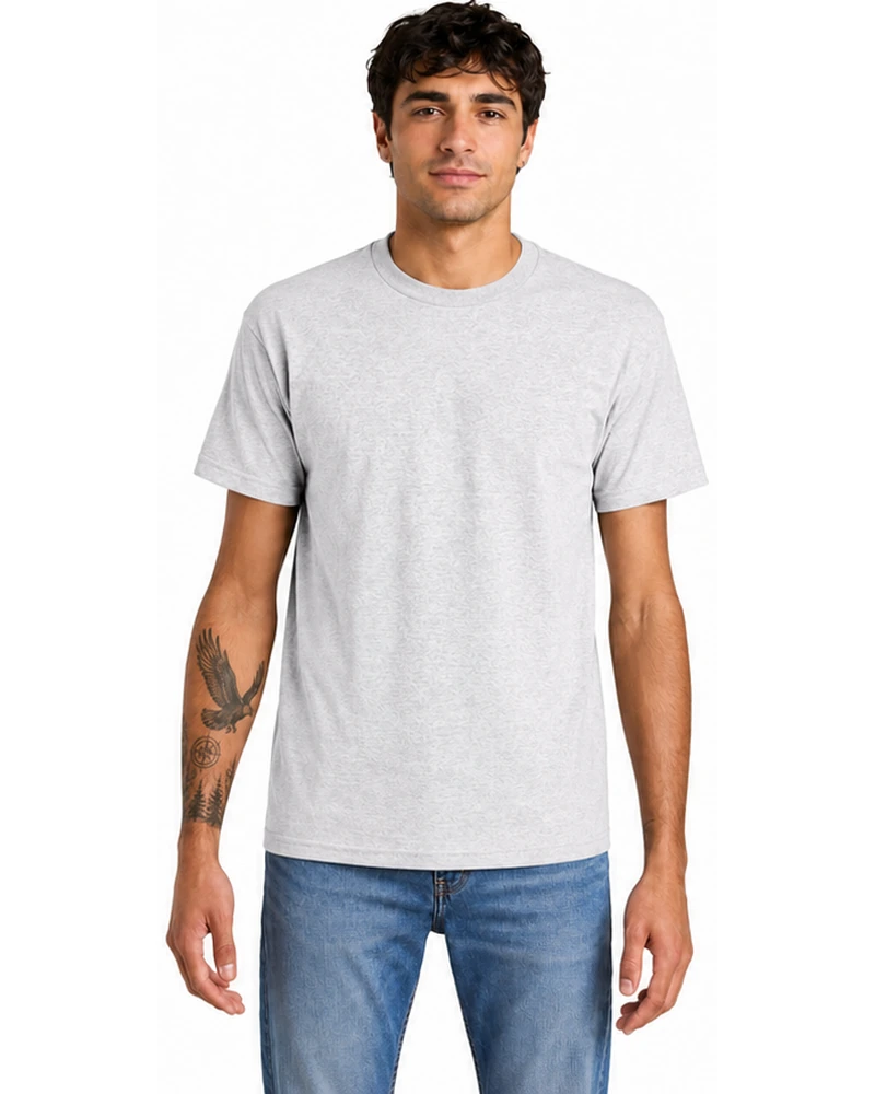 American Apparel 1301 Unisex Heavyweight Cotton Tee in Ash Grey