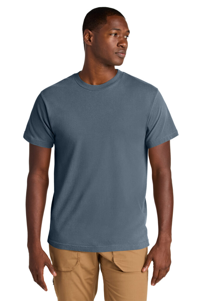 American Apparel 1301GD Unisex Heavyweight Cotton Garment-Dyed Tee in Faded Navy