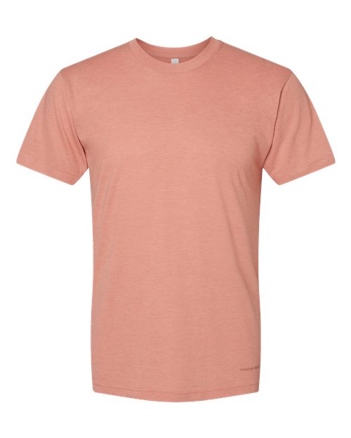 American Apparel TR401 Unisex Triblend Track Tee in Tri-Coral