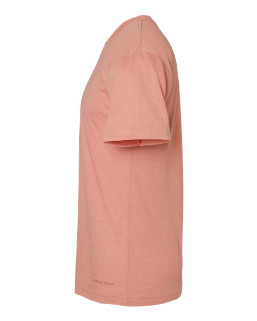 American Apparel TR401 Unisex Triblend Track Tee in Tri-Coral
