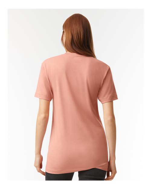 American Apparel TR401 Unisex Triblend Track Tee in Tri-Coral