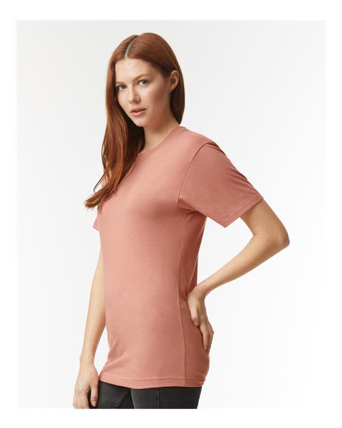 American Apparel TR401 Unisex Triblend Track Tee in Tri-Coral