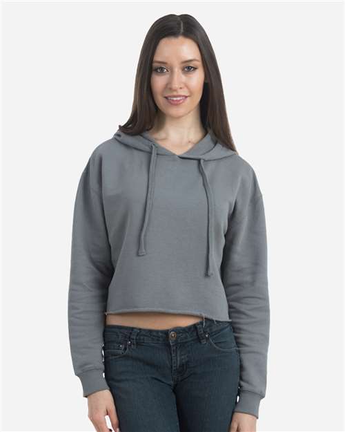 Lane Seven LS12000 Women's Cropped Hoodie Sweatshirt in Storm