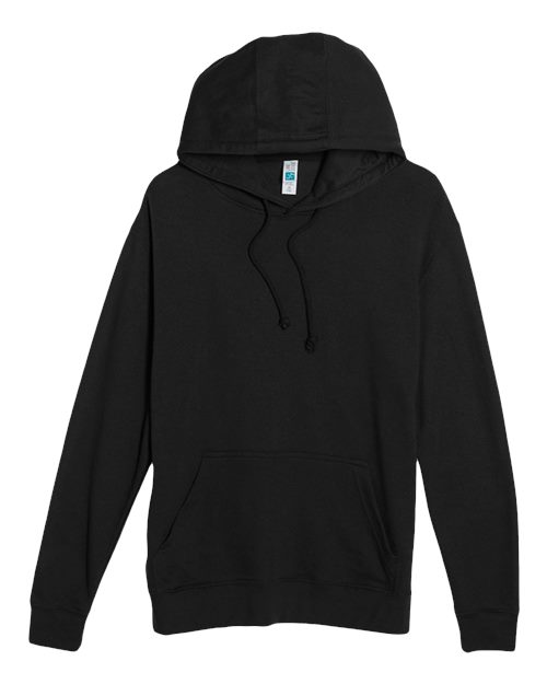 Lane Seven LS13001 Unisex French Terry Hoodie Sweatshirt in Black