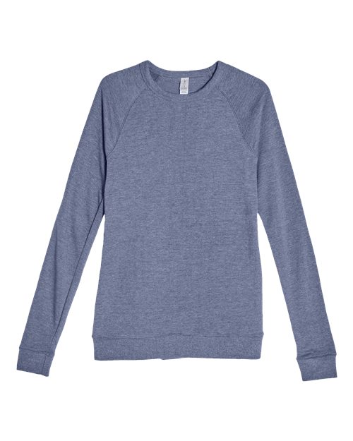 Lane Seven LS13004 Unisex French Terry Crewneck Sweatshirt in Denim Heather