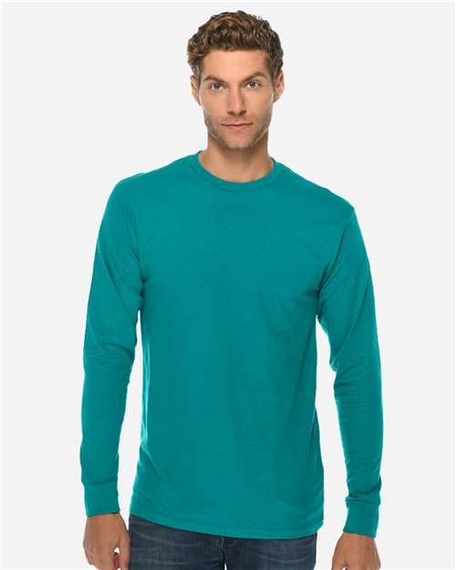 Lane Seven LS15009 Unisex Heavyweight Long Sleeve Tee in Teal