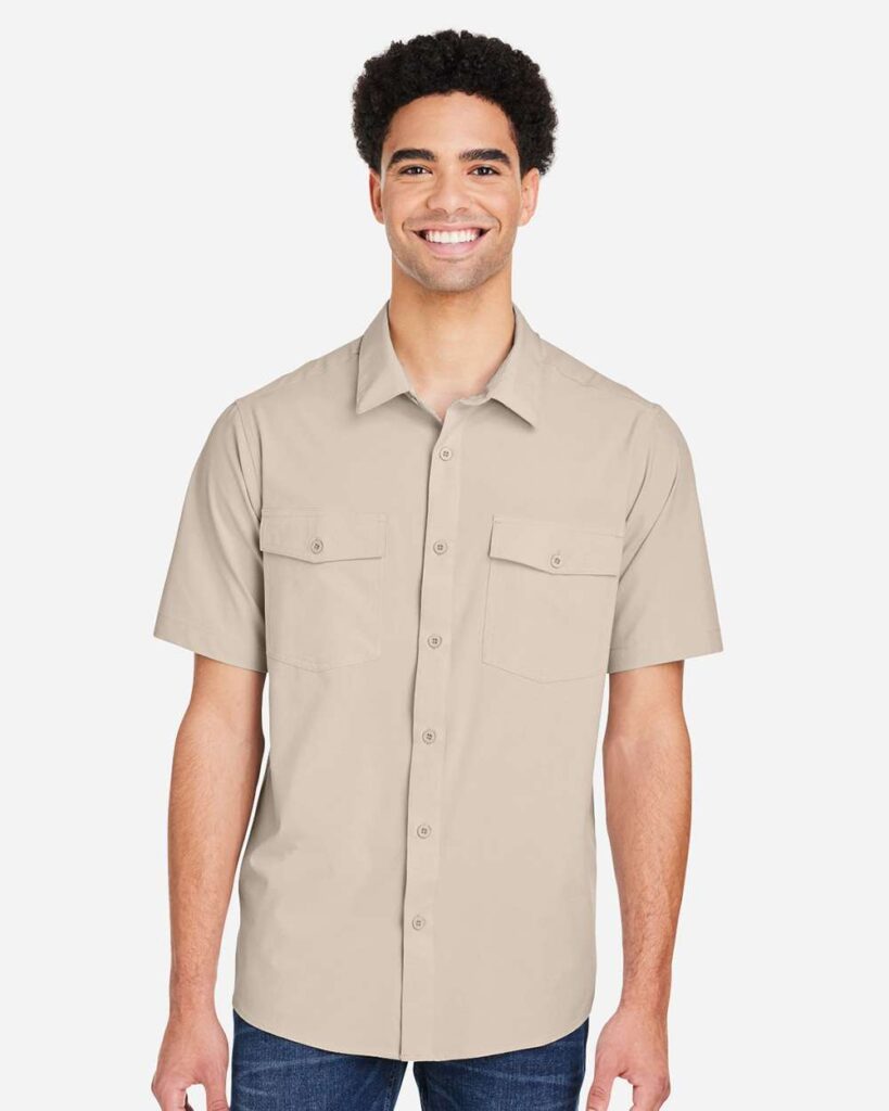 CORE365 CE510 Men's Ultra UVP Marina Shirt in Stone