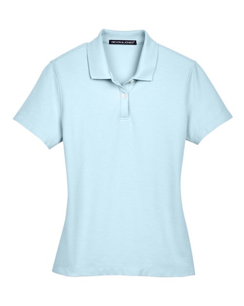Devon & Jones DG150W Women's DRYTEC20 Performance Polo in Crystal Blue