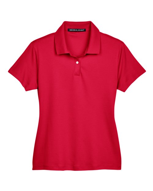 Devon & Jones DG200W Women's Pima-Tech Jet Piqué Polo in Red