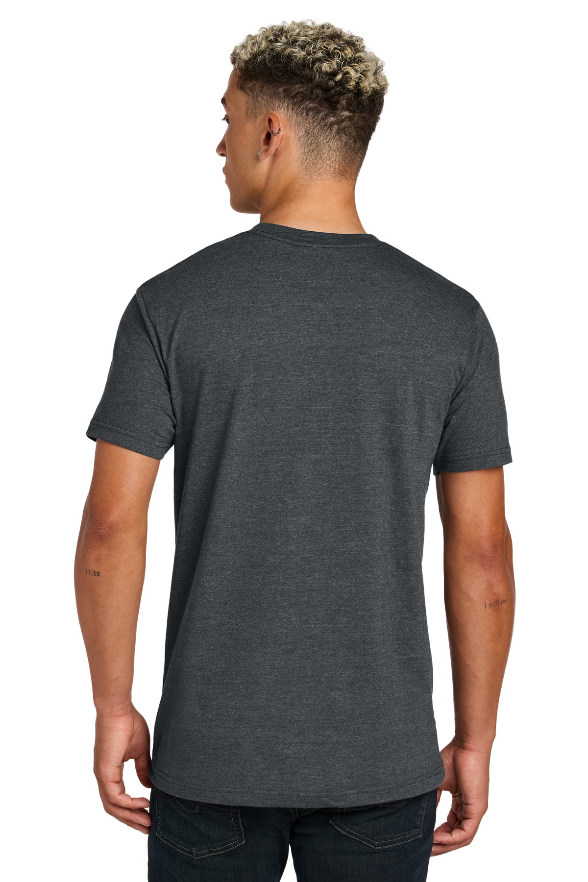 American Apparel 2001CVC Unisex CVC Tee in Heather Charcoal