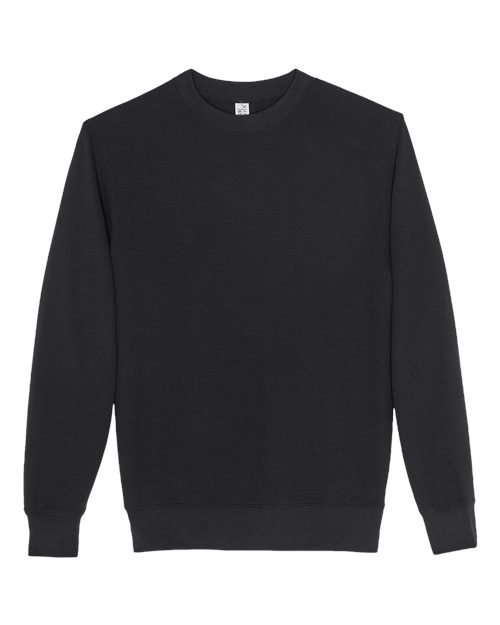 Lane Seven LS34004 Unisex Thermal Crewneck Sweatshirt in Black