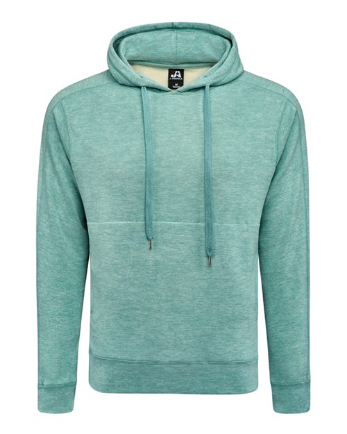 J. America 8740 Unisex Electric Fleece Hooded Sweatshirt in Electric Jade
