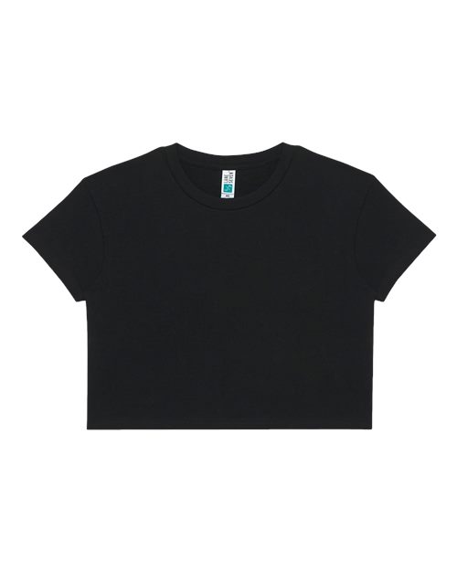 Lane Seven LS81000 Women's Crop Tee in Black