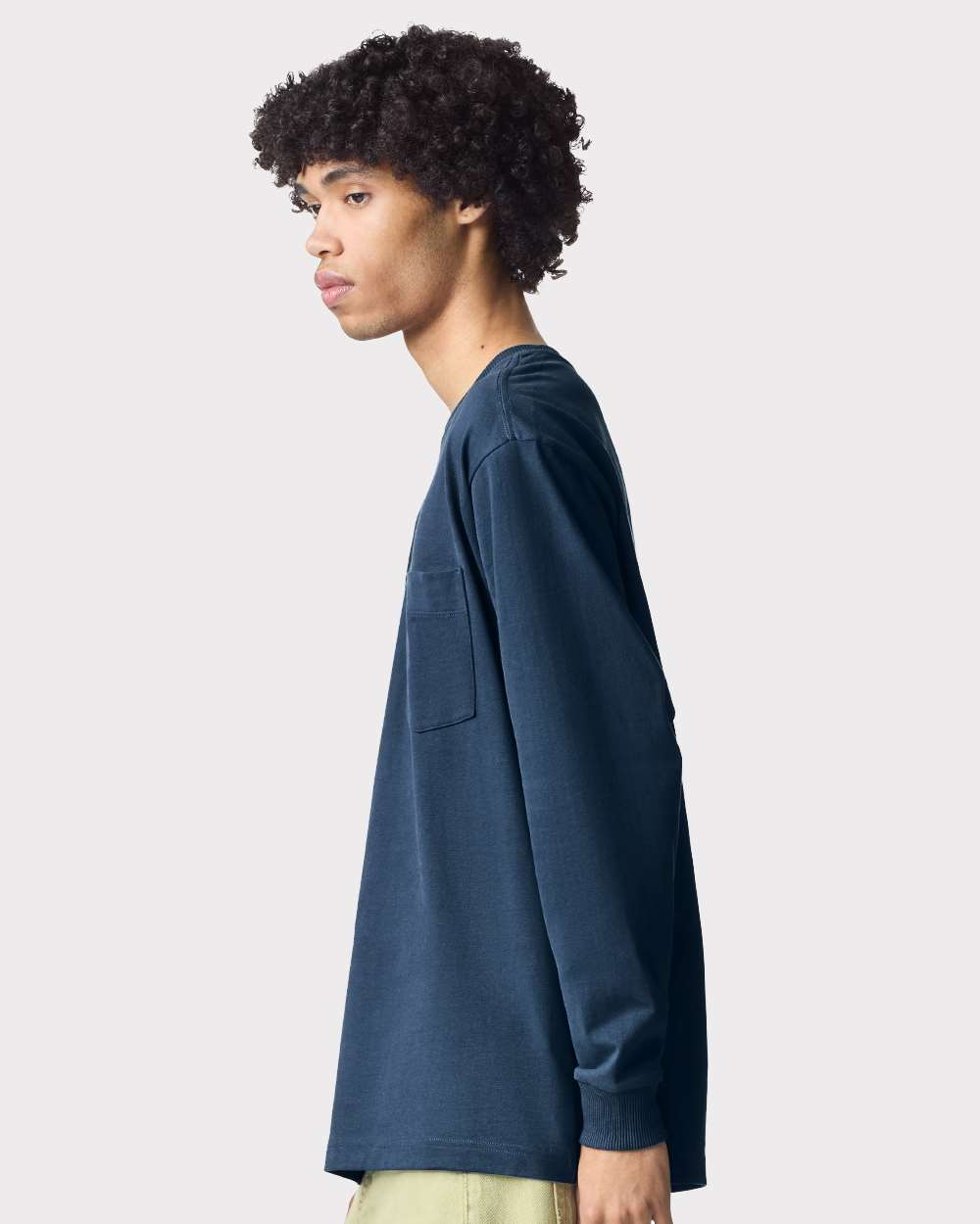 American Apparel 9410 Super Heavyweight Long Sleev in Sea blue