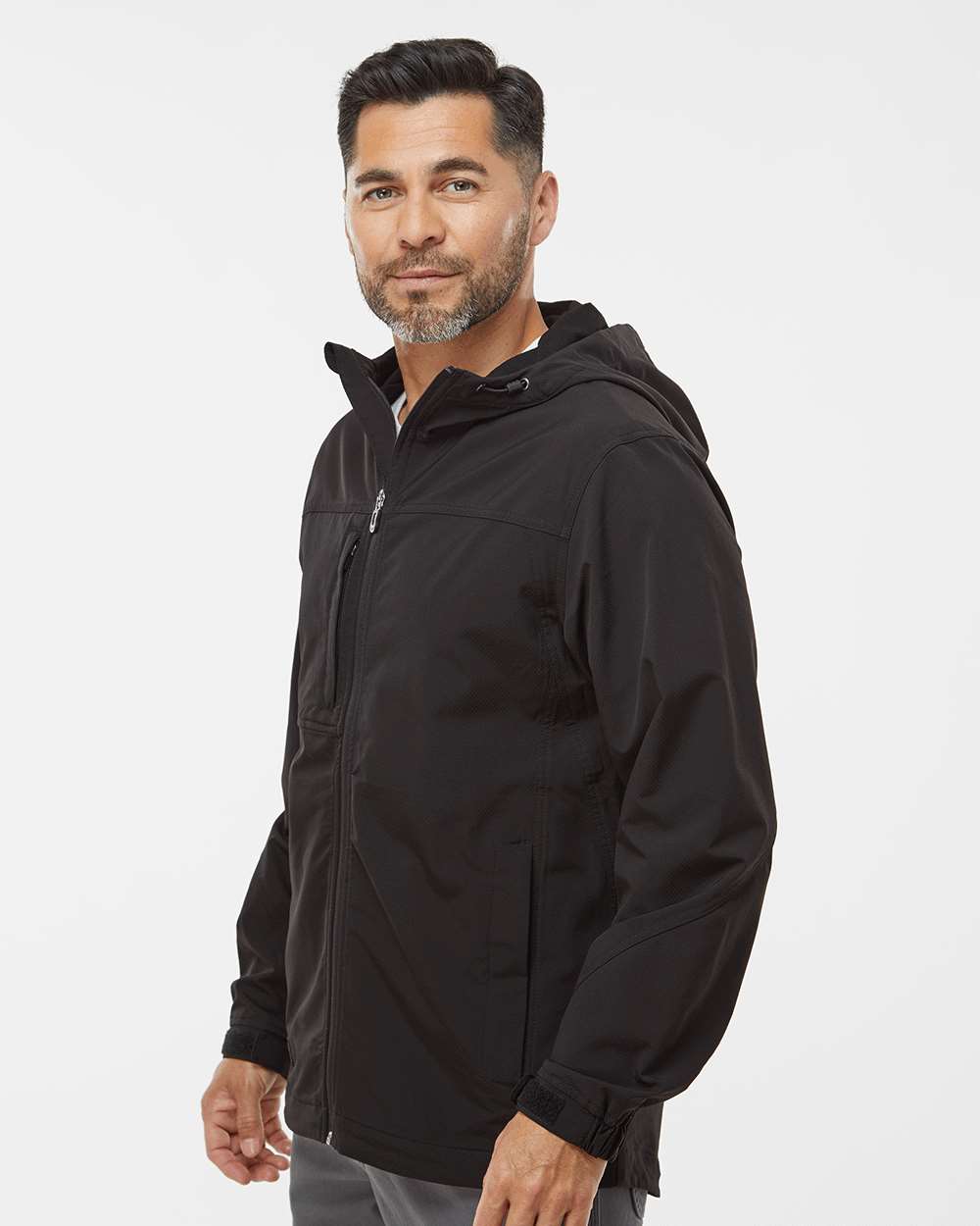 DRI DUCK 5310 Apex Hooded Soft Shell Jacket in Black