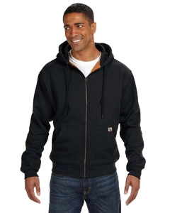 DRI DUCK 7033 Men's Crossfire Heavyweight Power Fleece Hooded Jacket with Thermal Lining in Black