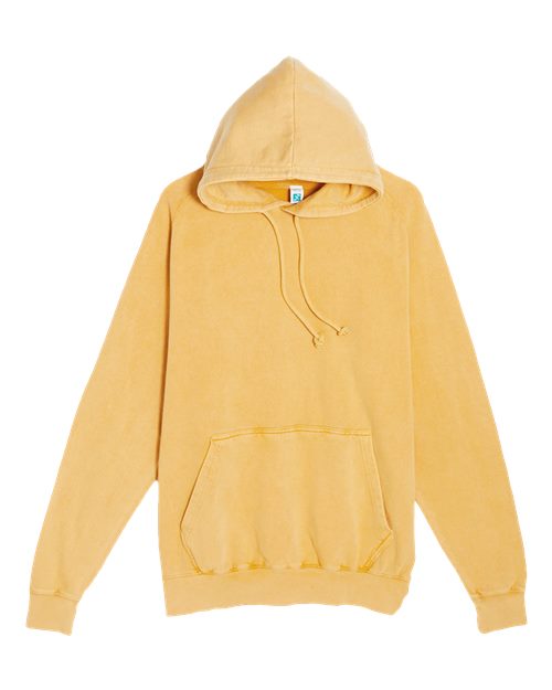 Lane Seven LST004 Unisex Vintage Raglan Hoodie Sweatshirt in Vintage Mustard