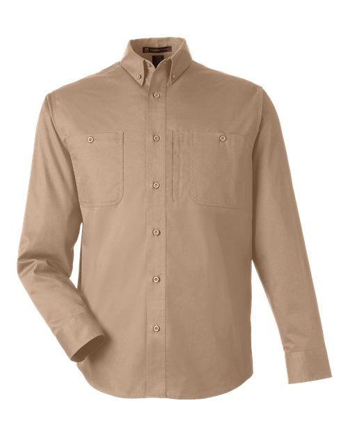 Harriton M585L Men's Advantage IL Workshirt in Khaki