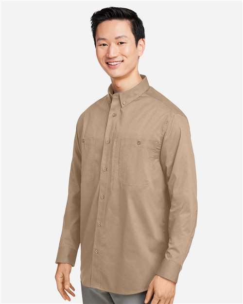 Harriton M585L Men's Advantage IL Workshirt in Khaki