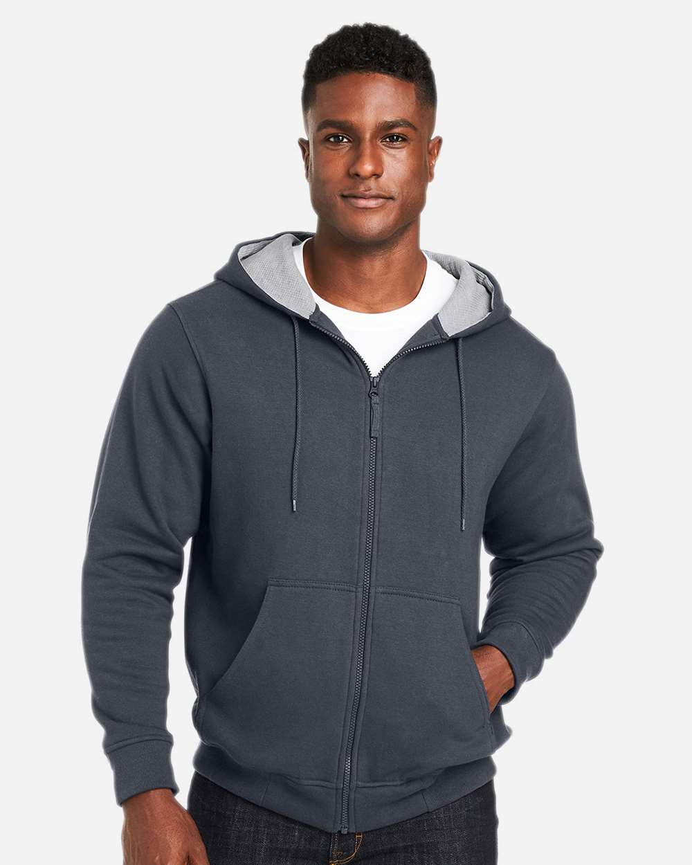 Harriton M711 Unisex ClimaBloc™ Lined Heavyweigh in Dark charcoal