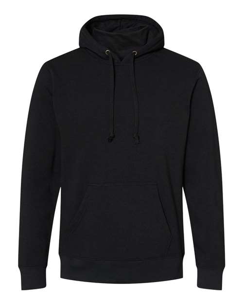 J. America 8879 Men's Gaiter Fleece Hooded Sweatshirt in Black
