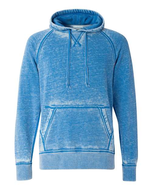 J. America 8915 Men's Vintage Zen Fleece Hooded Sweatshirt in Royal
