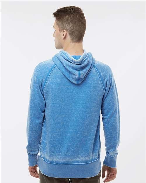 J. America 8915 Men's Vintage Zen Fleece Hooded Sweatshirt in Royal