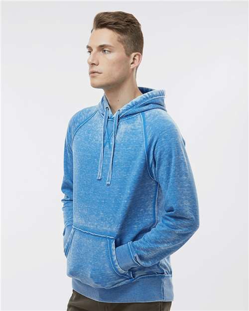 J. America 8915 Men's Vintage Zen Fleece Hooded Sweatshirt in Royal