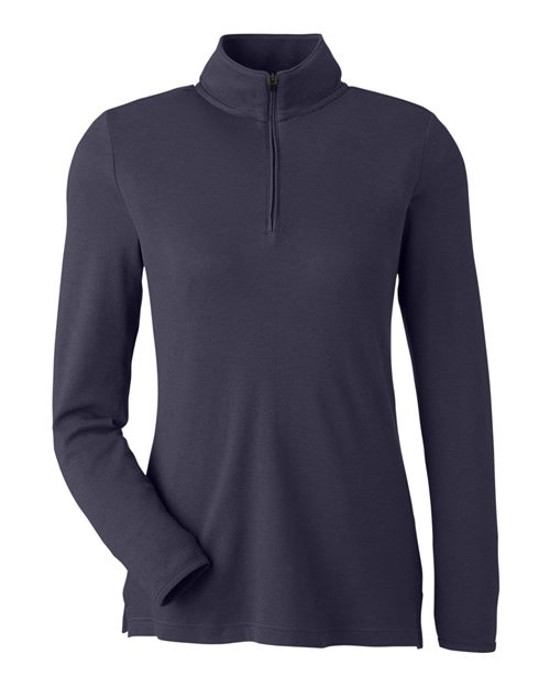 Devon & Jones DG400W Women's New Classics Performance Quarter-Zip Pullover in Navy