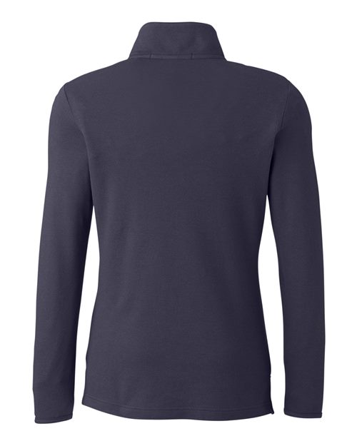 Devon & Jones DG400W Women's New Classics Performance Quarter-Zip Pullover in Navy