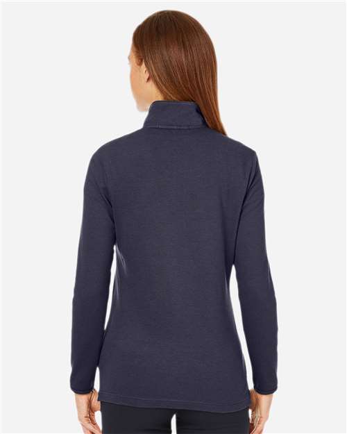 Devon & Jones DG400W Women's New Classics Performance Quarter-Zip Pullover in Navy
