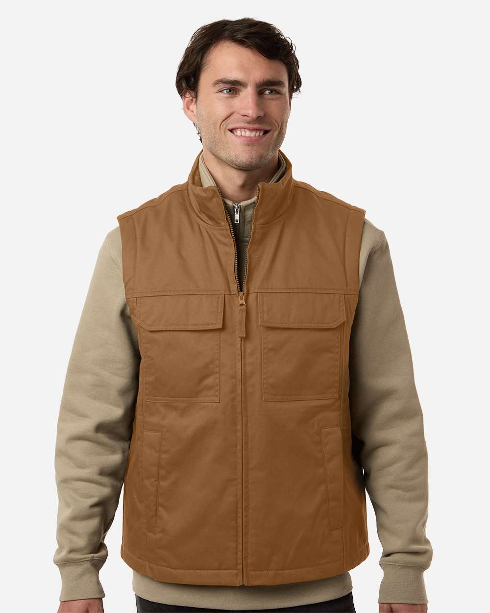 Harriton M723 ClimaBloc® Station Vest in Duck brown