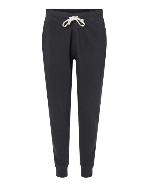 J. America 8854 Unisex Triblend Fleece Joggers in Black Solid