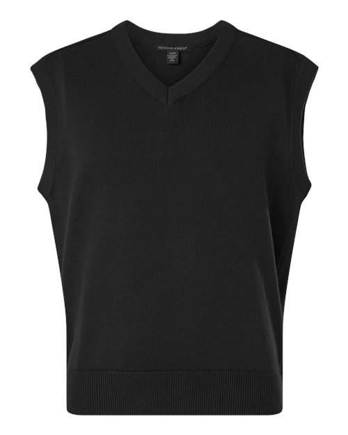 Devon & Jones DG448 Men's New Classics V-Neck Sweater Vest in Black