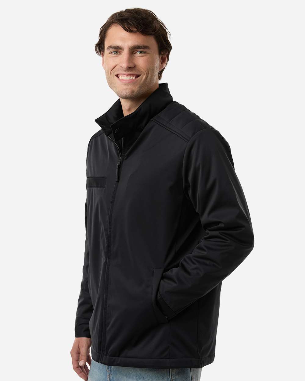 Harriton M781 Men's Guardian Insulated Utility Jac in Black