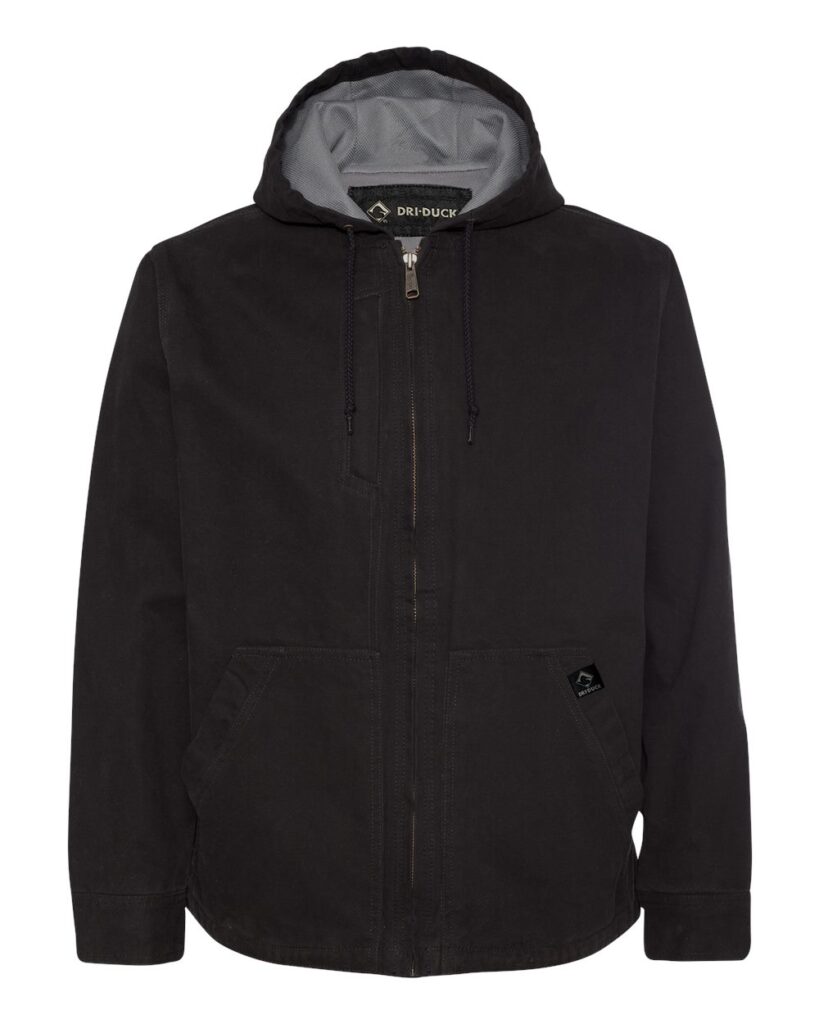 DRI DUCK 5090 Men's Laredo Boulder Cloth Canvas Jacket with Thermal Lining in Black